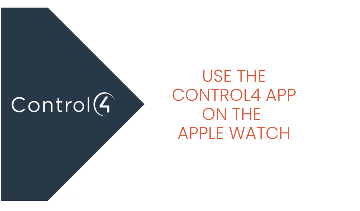 Control4 Apple Watch