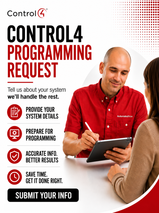 Control4 Programming Request